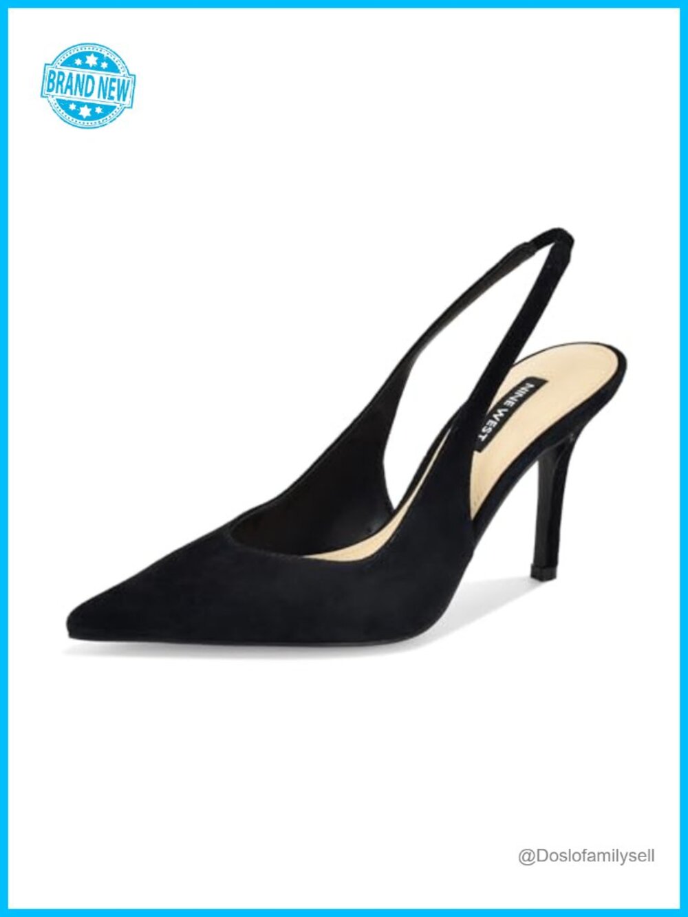 Nine West Gerts Pointy Toe Stiletto Heel Suede Pump